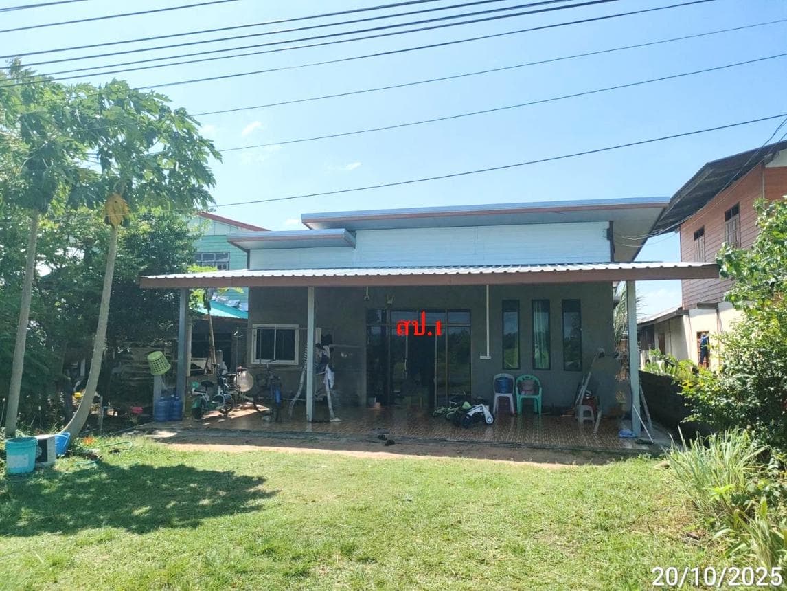 บ้านเดี่ยว หนองโพธิ์ นาเชือก มหาสารคาม 2 ห้องนอน 1 ห้องน้ำ พื้นที่ 139 ตร.ม. บนที่ดิน 53 ตร.ว. ทำเลสงบเดินทางสะดวก ราคาพิเศษ 1.17 ล้าน