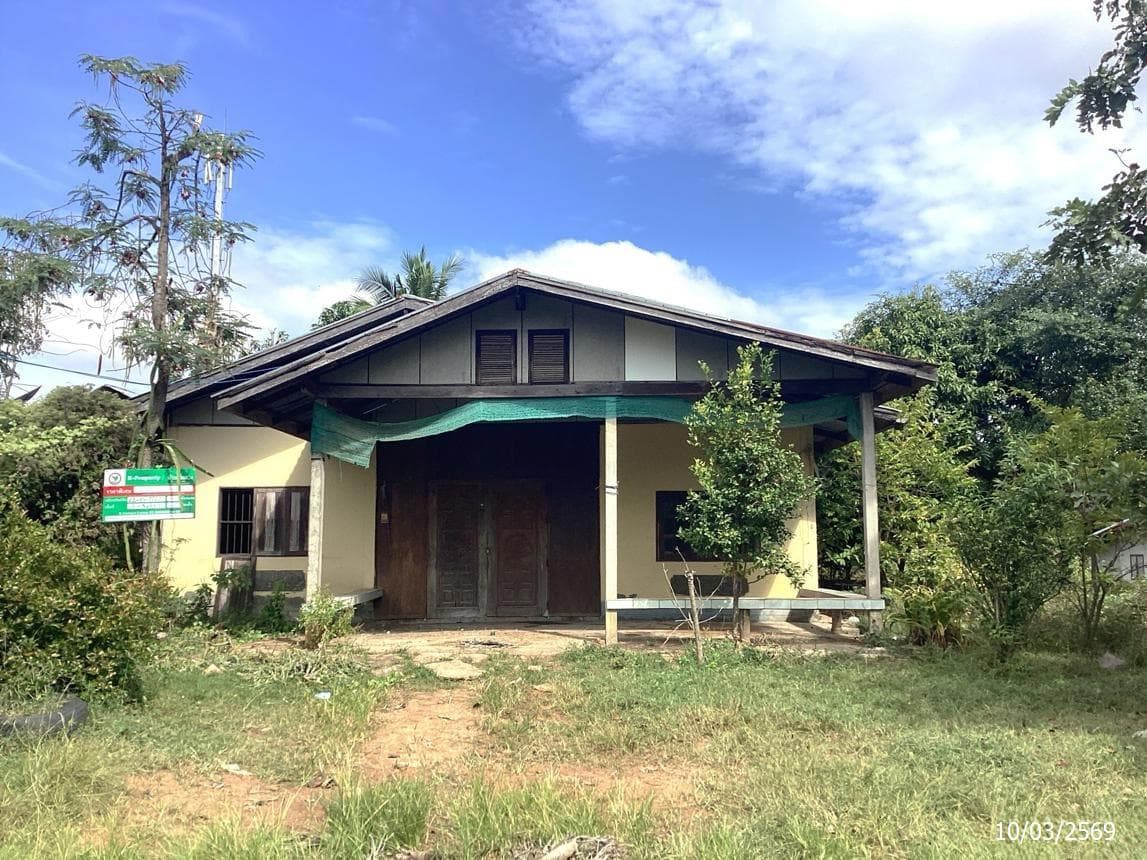 บ้านเดี่ยว ไทยเจริญ ปะคำ บุรีรัมย์ 1 ห้องนอน 1 ห้องน้ำ พื้นที่ 122.5 ตร.ม. ทำเลใจกลางชุมชน ราคา 2.2 ล้านบาท