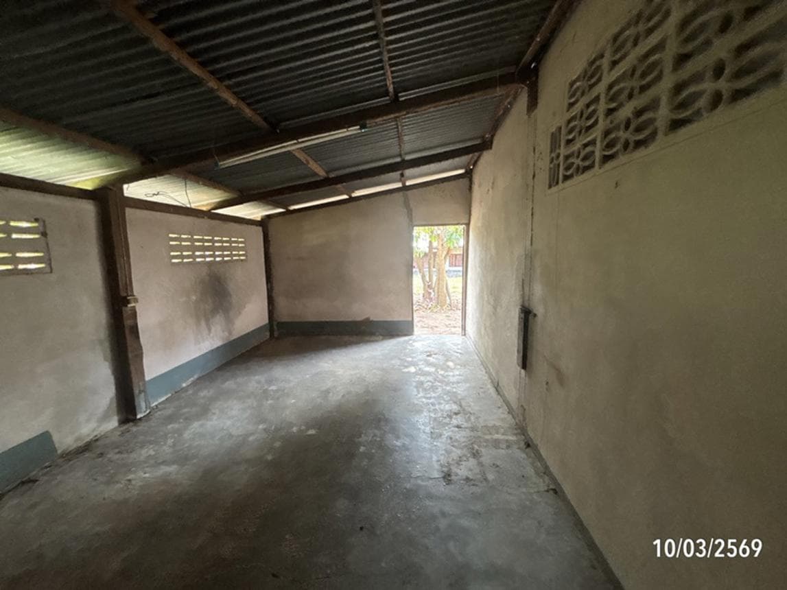 บ้านเดี่ยว ไทยเจริญ ปะคำ บุรีรัมย์ 1 ห้องนอน 1 ห้องน้ำ พื้นที่ 122.5 ตร.ม. ทำเลใจกลางชุมชน ราคา 2.2 ล้านบาท