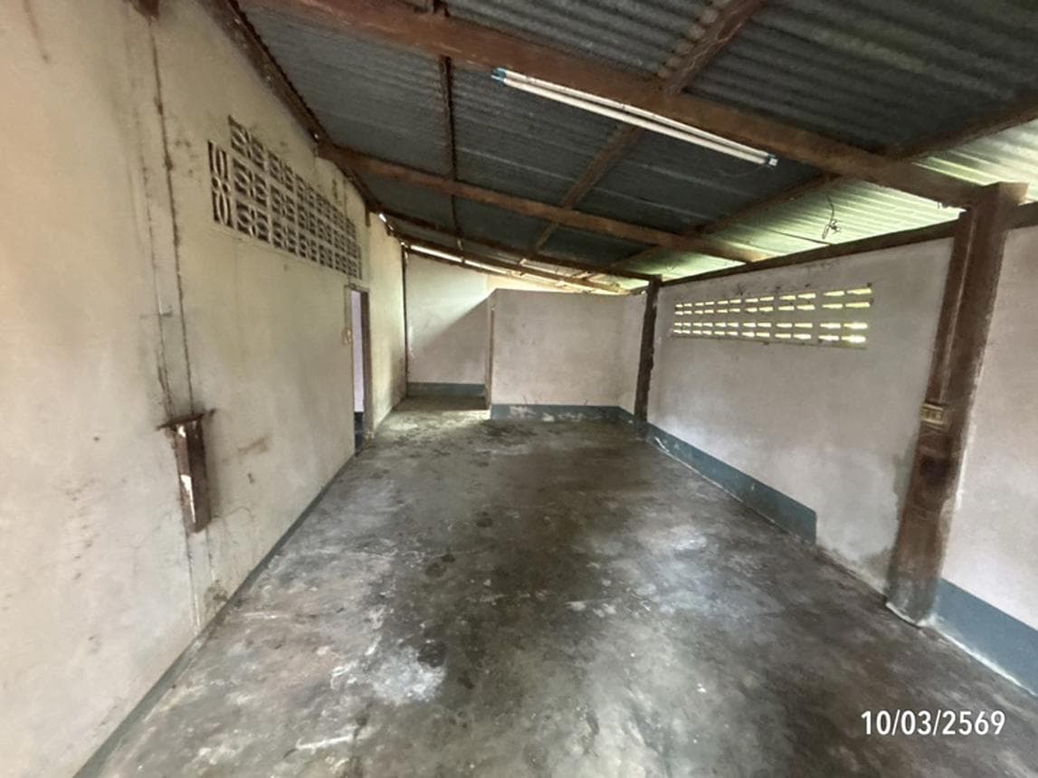 บ้านเดี่ยว ไทยเจริญ ปะคำ บุรีรัมย์ 1 ห้องนอน 1 ห้องน้ำ พื้นที่ 122.5 ตร.ม. ทำเลใจกลางชุมชน ราคา 2.2 ล้านบาท