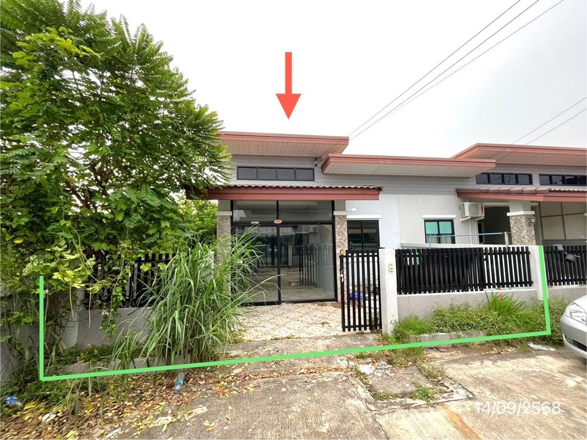 ทาวน์เฮ้าส์ บ้านสุขใจ สุขสบาย 5 มาบยางพร ปลวกแดง ระยอง 2 ห้องนอน 1 ห้องน้ำ พื้นที่ 61.5 ตร.ม. บนเนื้อที่ 28.7 ตร.ว. ทำเลดีราคาล้านต้นๆ