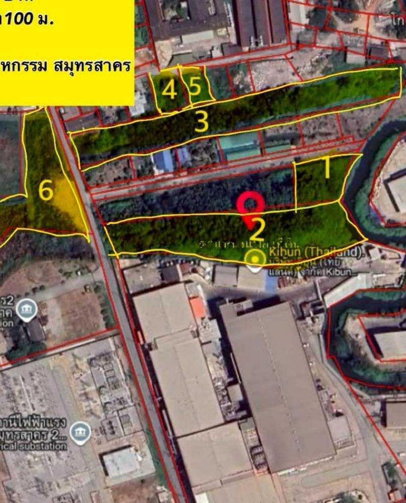 ขายที่ดินทำเลศักยภาพ ใกล้นิคมอุตสาหกรรมสมุทรสาคร และถนนพระราม 2 ขนาด 120 ตรว.
