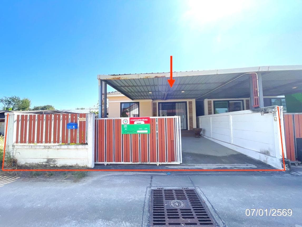บ้านเดี่ยว มาบโป่ง พานทอง ชลบุรี 2 ห้องนอน 2 ห้องน้ำ พื้นที่ 117 ตร.ม. บนเนื้อที่ 49.3 ตร.ว. ทำเลดีราคา 2.45 ล้านบาท