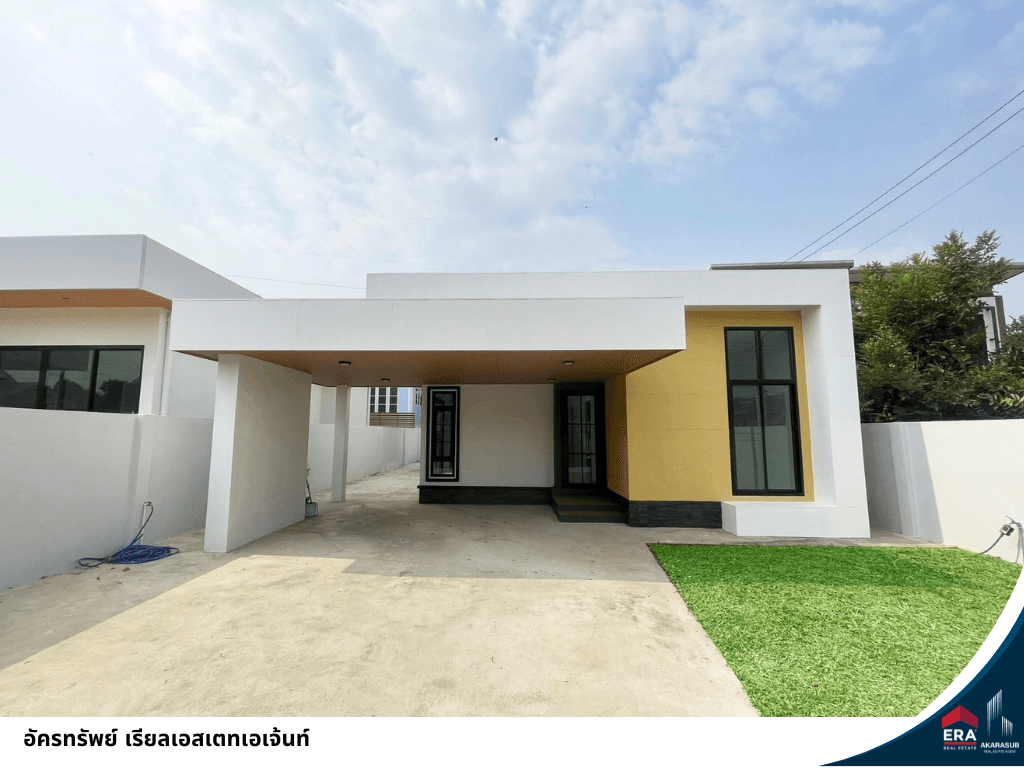 บ้านเดี่ยวสร้างใหม่ Smart Homeทั้งหลัง 70ตร.ว ใกล้แยกไทยแอโรว์ 3 ห้องนอน 2 ห้องน้ำ ราคาเพียง2.3 ลบ.