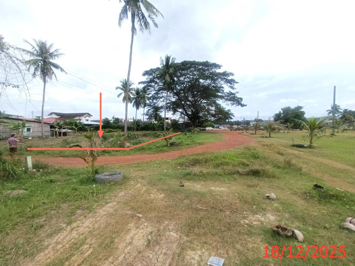 ที่ดินเปล่า 45.6 ตร.ว. ทำเลดี ใกล้ถนนยนตรการกำธร (ทล.406) ตำบลคลองขุด เมืองสตูล