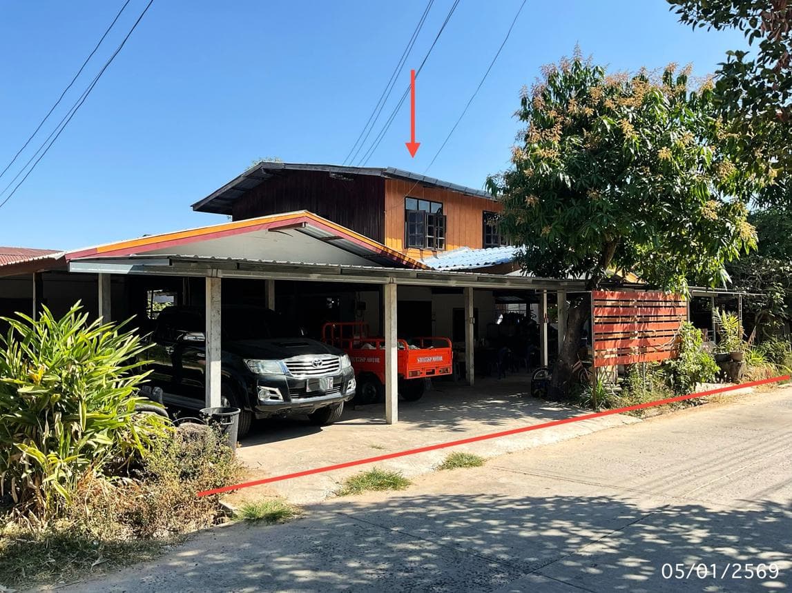 บ้านเดี่ยว เมืองศรีสะเกษ ทำเลคูซอด พื้นที่กว้างขวาง 90 ตร.ว. บรรยากาศเงียบสงบ เหมาะสำหรับพักอาศัย