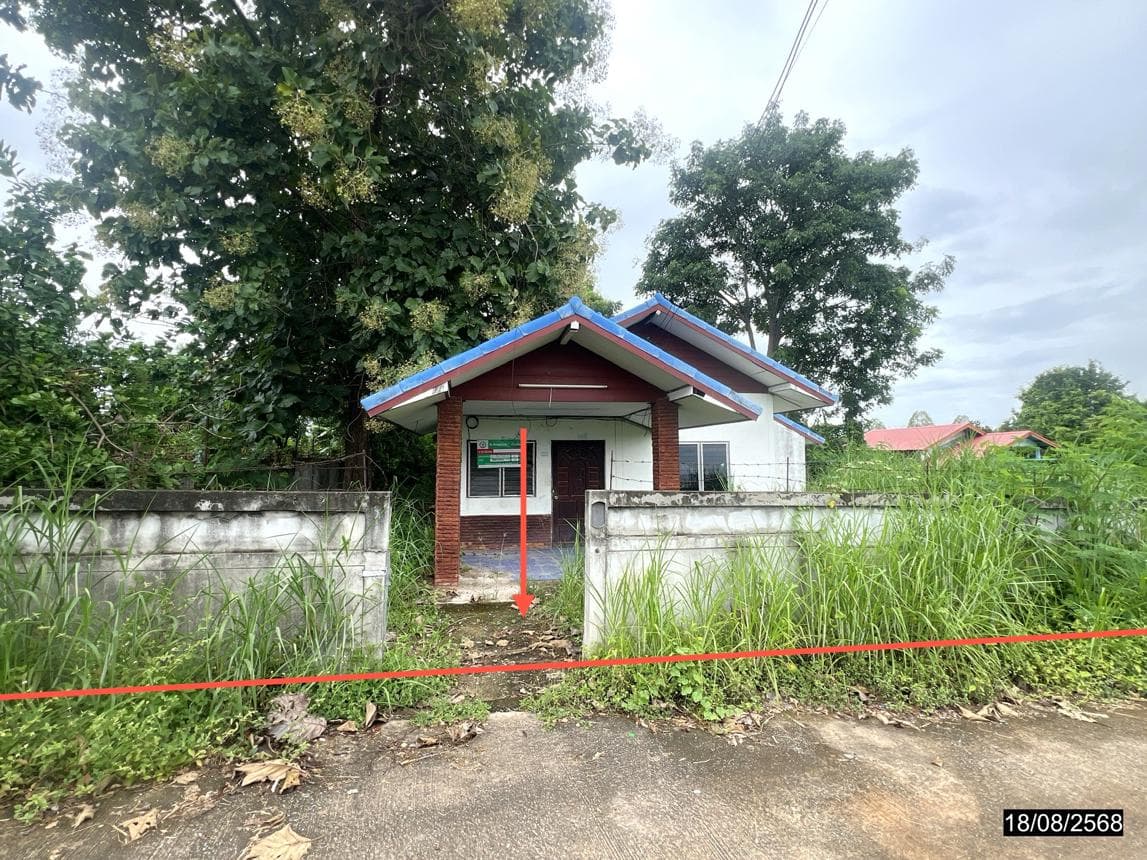 ขายบ้านเดี่ยวชั้นเดียว น้ำพอง ขอนแก่น 2 ห้องนอน พื้นที่กว้าง 1 ไร่ ทำเลดีเงียบสงบ