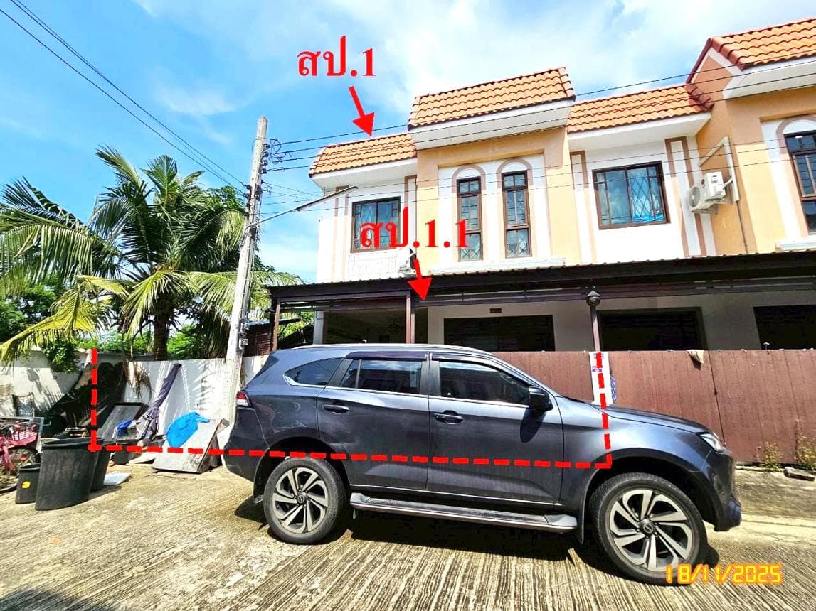 ขายทาวน์เฮ้าส์ สิรินทาวน์ 3 (Sirin Town 3) บ้านคลองสวน พระสมุทรเจดีย์ 6 ห้องนอน ไซส์ใหญ่ พื้นที่กว้าง 49.6 ตร.ว.