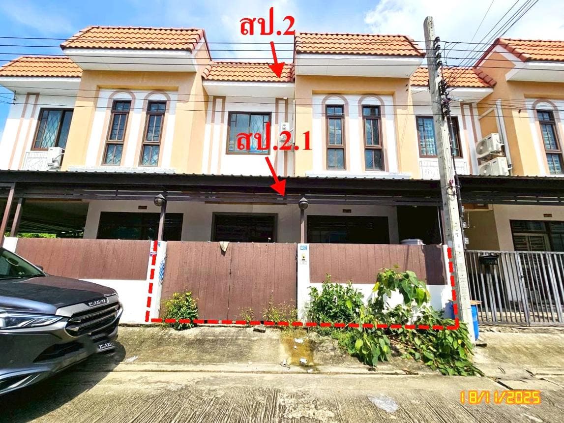ขายทาวน์เฮ้าส์ สิรินทาวน์ 3 (Sirin Town 3) บ้านคลองสวน พระสมุทรเจดีย์ 6 ห้องนอน ไซส์ใหญ่ พื้นที่กว้าง 49.6 ตร.ว.