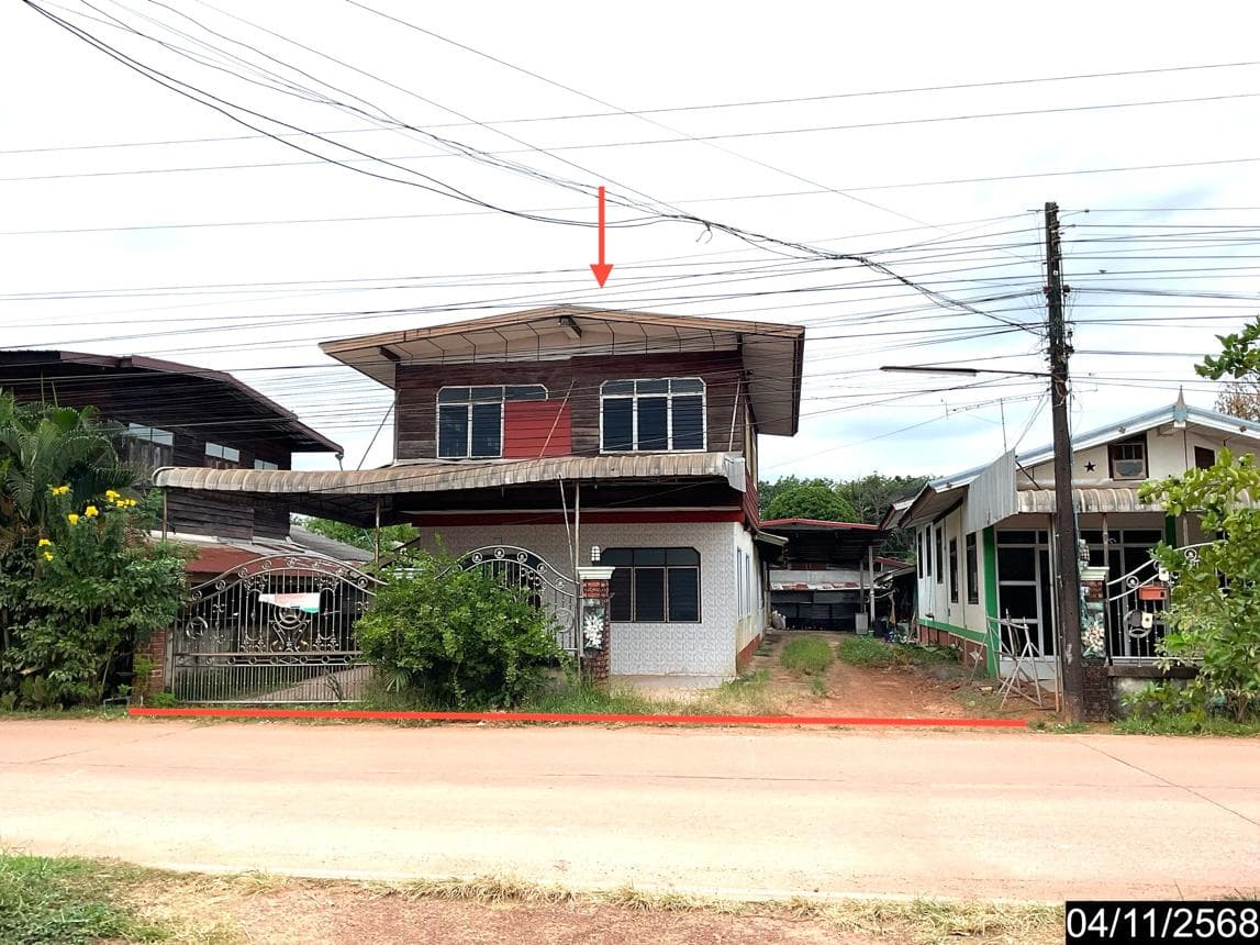 ขายบ้านเดี่ยว ศรีวิไล บึงกาฬ ทำเลนาแสง เนื้อที่ 21 ตร.ว. พื้นที่ใช้สอย 267.5 ตร.ม. 5 ห้องนอน 2 ห้องน้ำ สภาพดี พร้อมอยู่