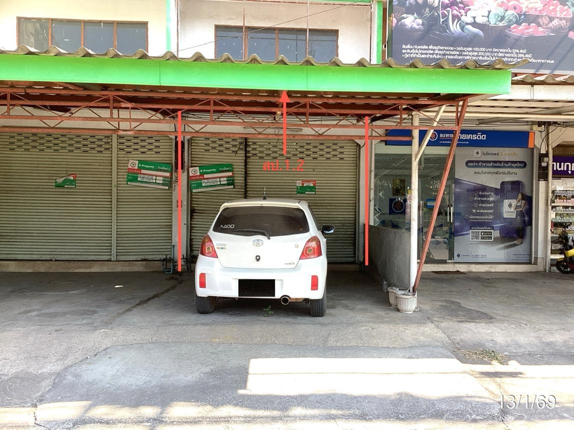 อาคารพาณิชย์ 1 ห้องนอน พื้นที่ 196 ตร.ม. ทำเลศักยภาพ ท่าเคย สวนผึ้ง ราชบุรี
