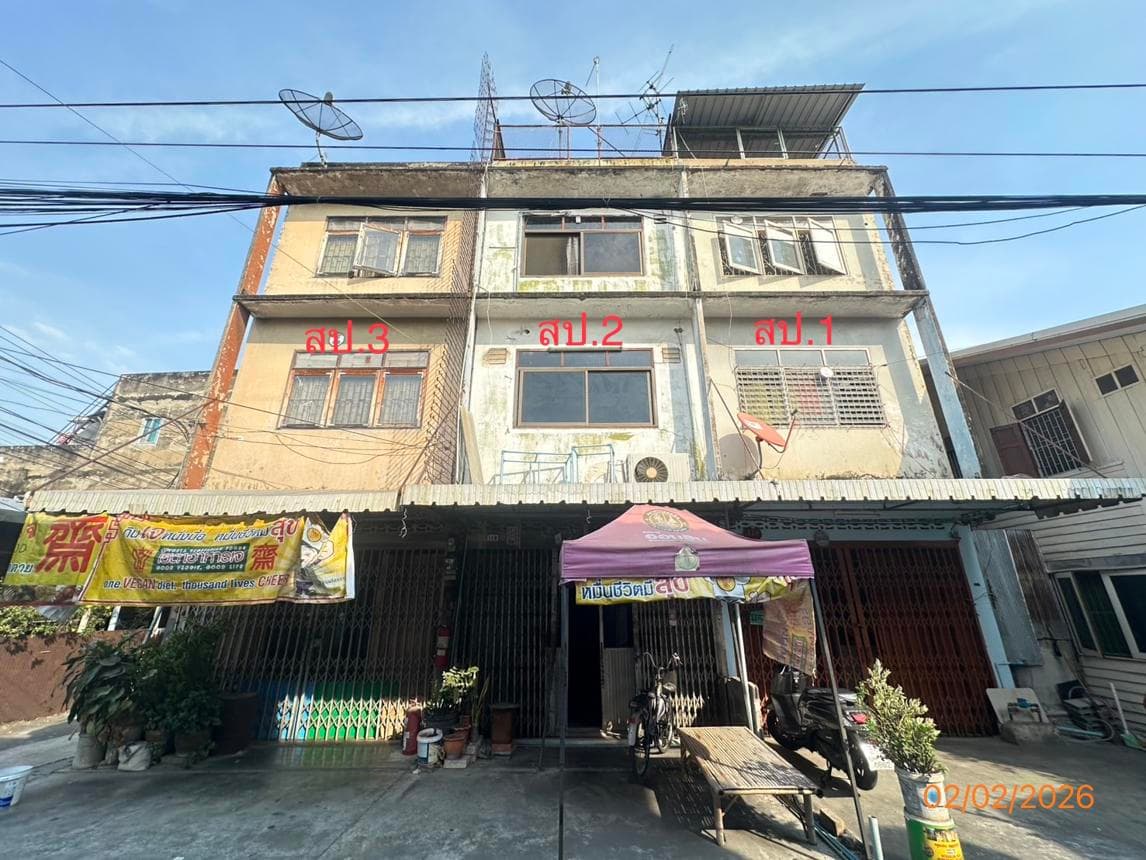 อาคารพาณิชย์ บุคคโล เขตธนบุรี กรุงเทพมหานคร พื้นที่ใช้สอย 1148 ตร.ม. 11 ห้องนอน 7 ห้องน้ำ