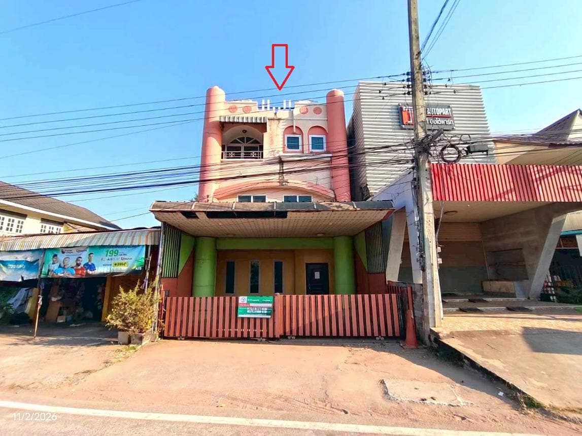 อาคารพาณิชย์หลังใหญ่ พื้นที่ใช้สอย 396.5 ตร.ม. 3 ห้องนอน 2 ห้องน้ำ ทำเลศักยภาพ ผักปัง ภูเขียว จ.ชัยภูมิ