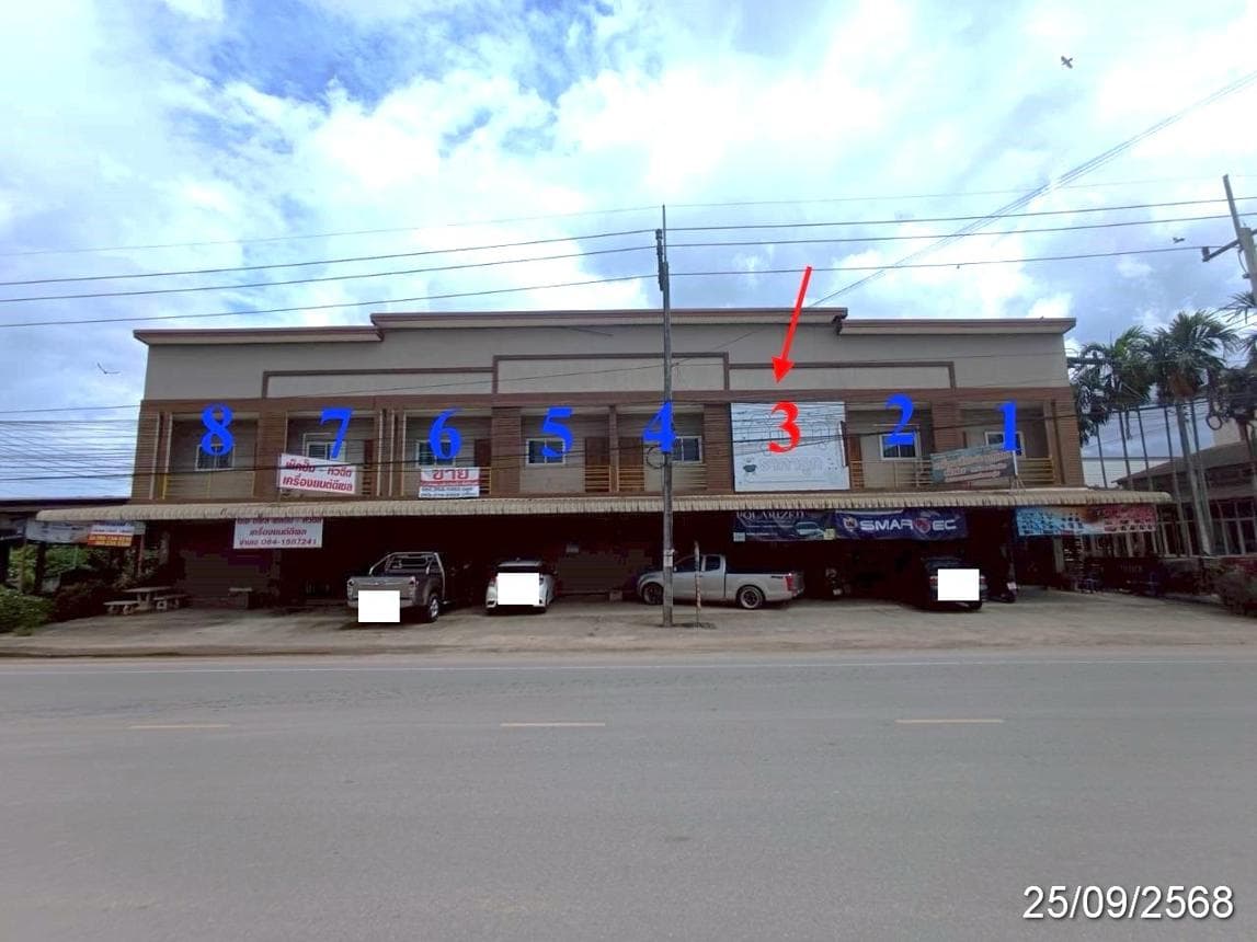 ขายอาคารพาณิชย์ เวียง ฝาง เชียงใหม่ พื้นที่ 29.3 ตร.ว. พื้นที่ใช้สอย 136 ตร.ม. 2 ห้องนอน 2 ห้องน้ำ