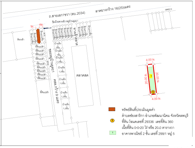 อาคารพาณิชย์ พัฒนานิคม ลพบุรี
