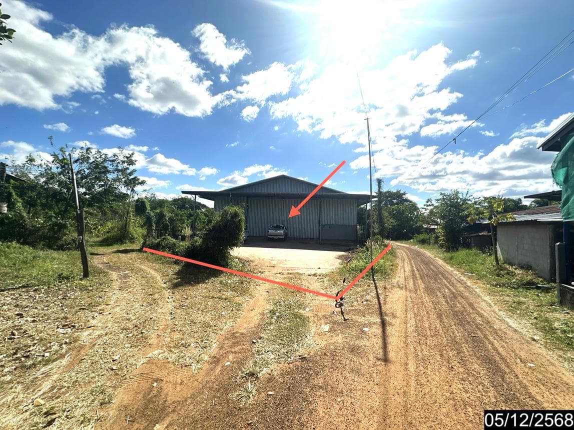 ขายโกดัง ยางโยภาพ ม่วงสามสิบ อุบลราชธานี พื้นที่ใช้สอย 382 ตร.ม.