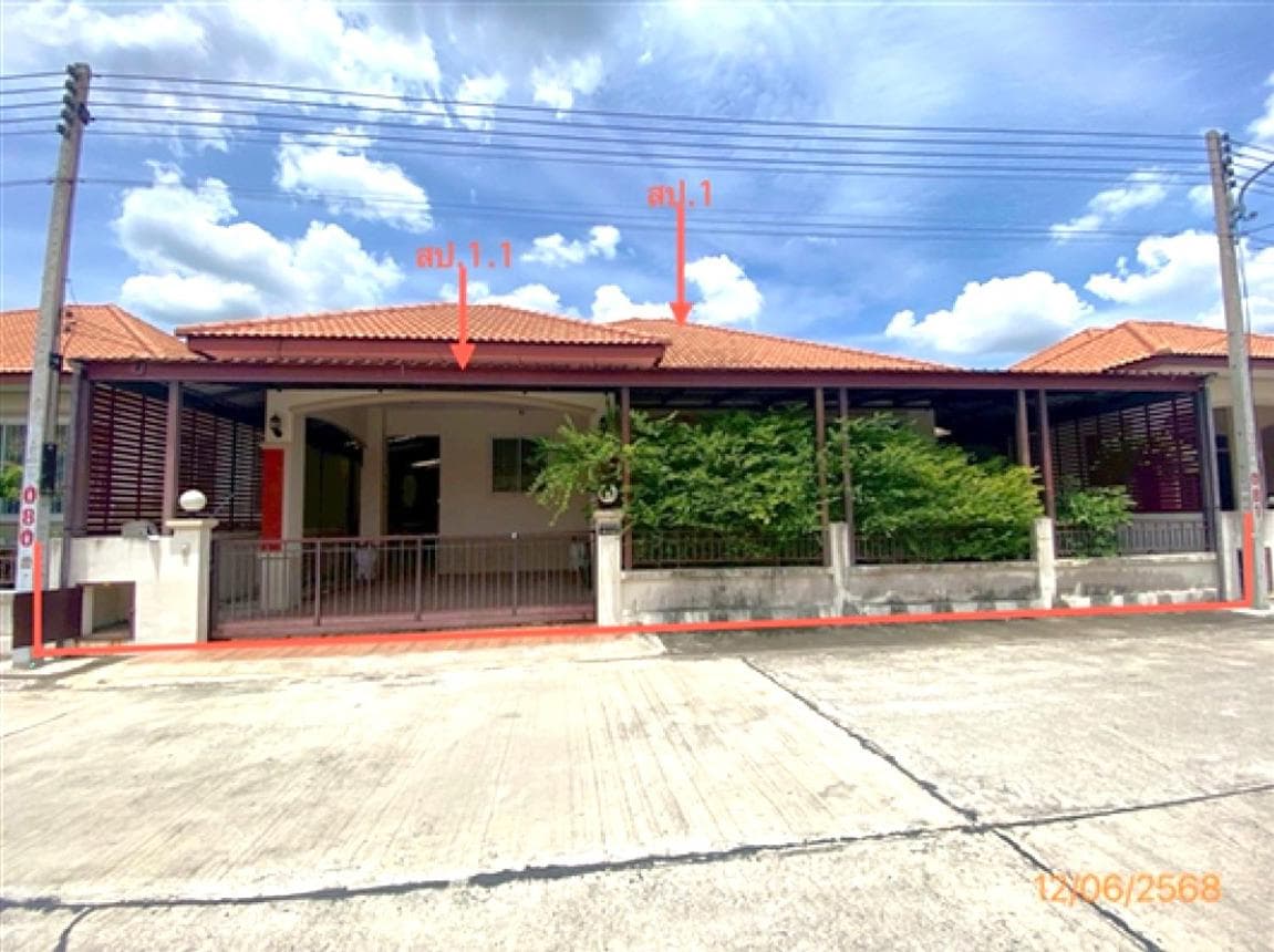 ขายบ้านเดี่ยว บ้านฐานมั่นคง โครงการ 10 เอราวัณ 8 คลองสอง คลองหลวง 3 ห้องนอน 2 ห้องน้ำ พื้นที่ 63.8 ตร.ว. ทำเลดี เดินทางสะดวก