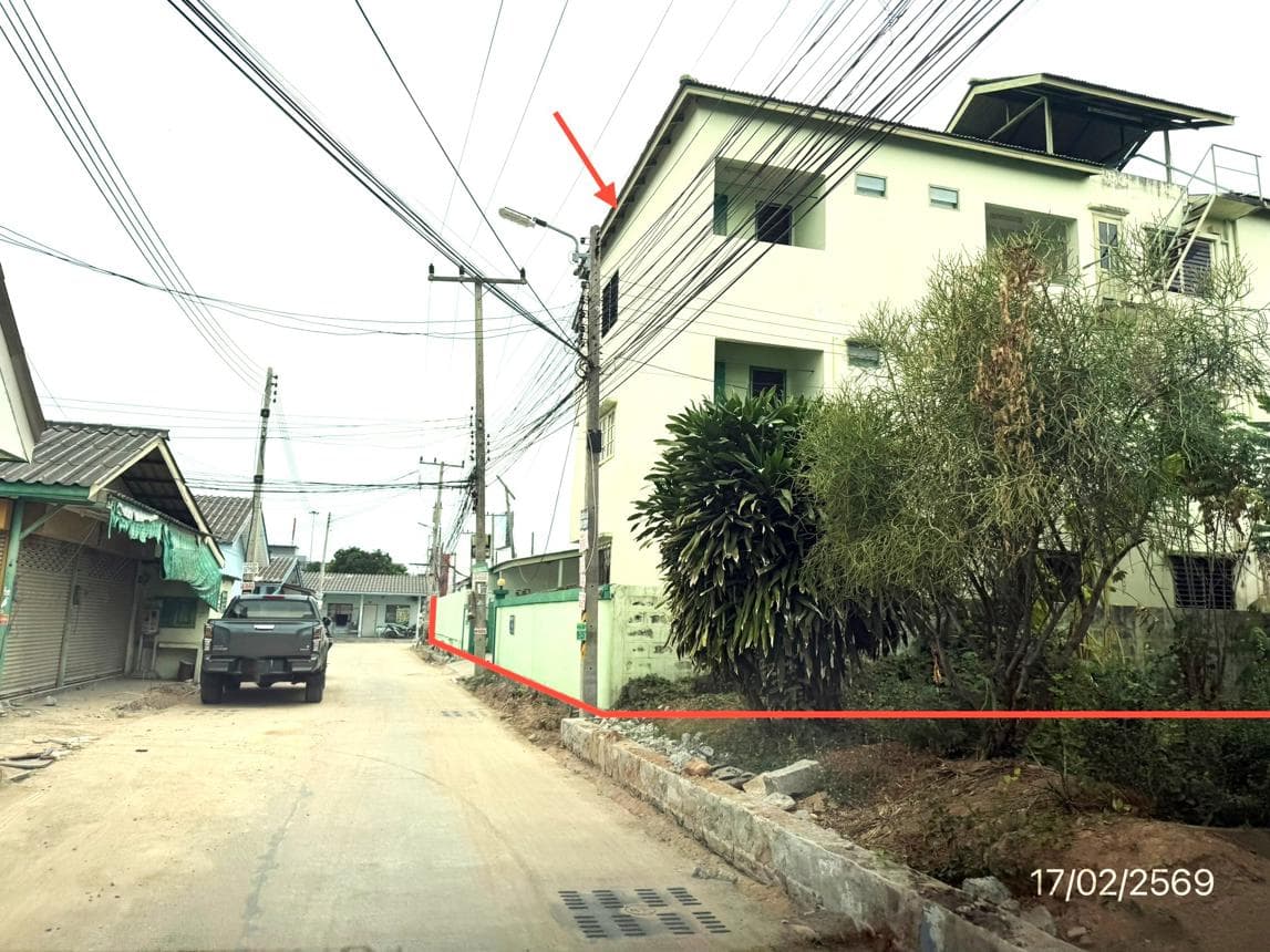 อพาร์ทเม้นท์ หนองปรือ บางละมุง ชลบุรี 21 ห้องนอน 21 ห้องน้ำ พื้นที่ 622.5 ตร.ม. ทำเลทองใกล้แหล่งท่องเที่ยวพัทยา เหมาะลงทุนธุรกิจหอพัก