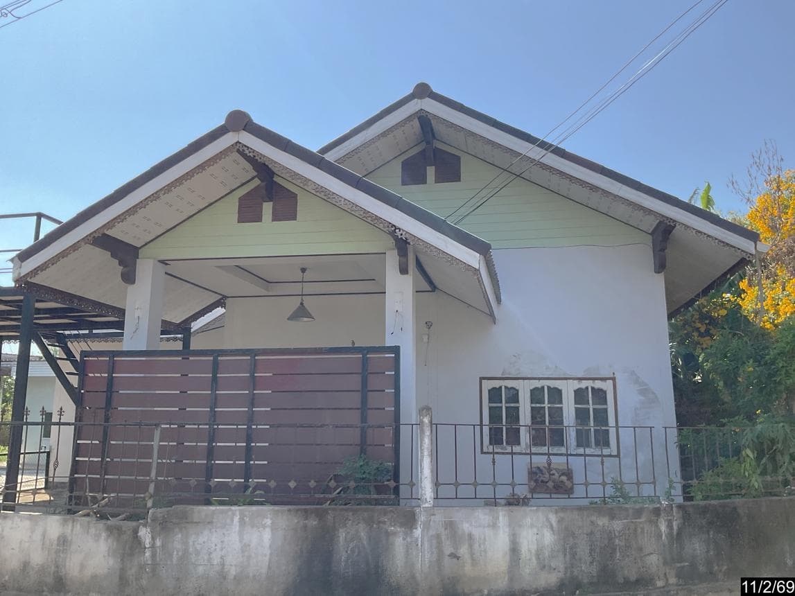 บ้านเดี่ยว 2 ห้องนอน พื้นที่ 147.5 ตร.ม. ทำเลศักยภาพ ศรีภูมิ กระสัง บุรีรัมย์