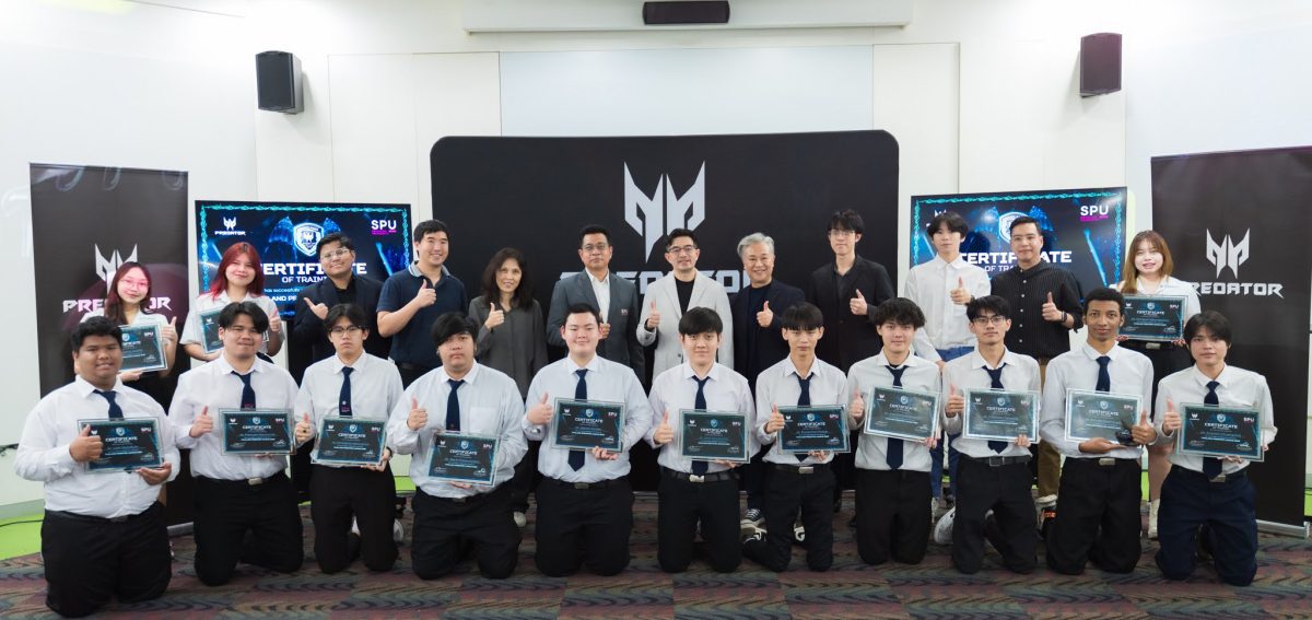 เอเซอร์ มอบประกาศนียบัตรให้นักศึกษาในโครงการ ‘Esports Internship Program’ เปิดทางสู่โอกาสใหม่ในวงการอีสปอร์ตไทย