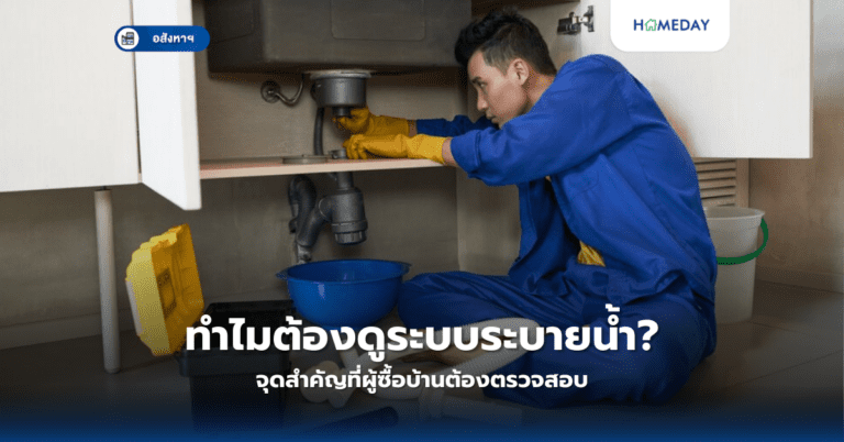 ทำไมต้องดูระบบระบายน้ำ? จุดสำคัญที่ผู้ซื้อบ้านต้องตรวจสอบ