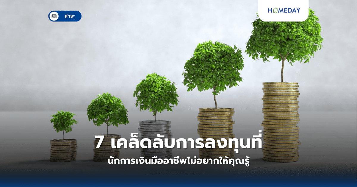 7 เคล็ดลับการลงทุนที่นักการเงินมืออาชีพไม่อยากให้คุณรู้