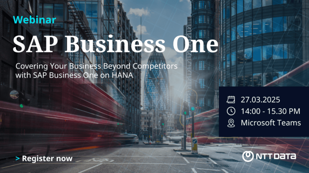 NDBS Thailand เชิญร่วมงานสัมมนาออนไลน์ในหัวข้อ”Covering Your Business Beyond Competitors with SAP Business One on HANA” – วันพฤหัสบดีที่ 27 มีนาคม 2568