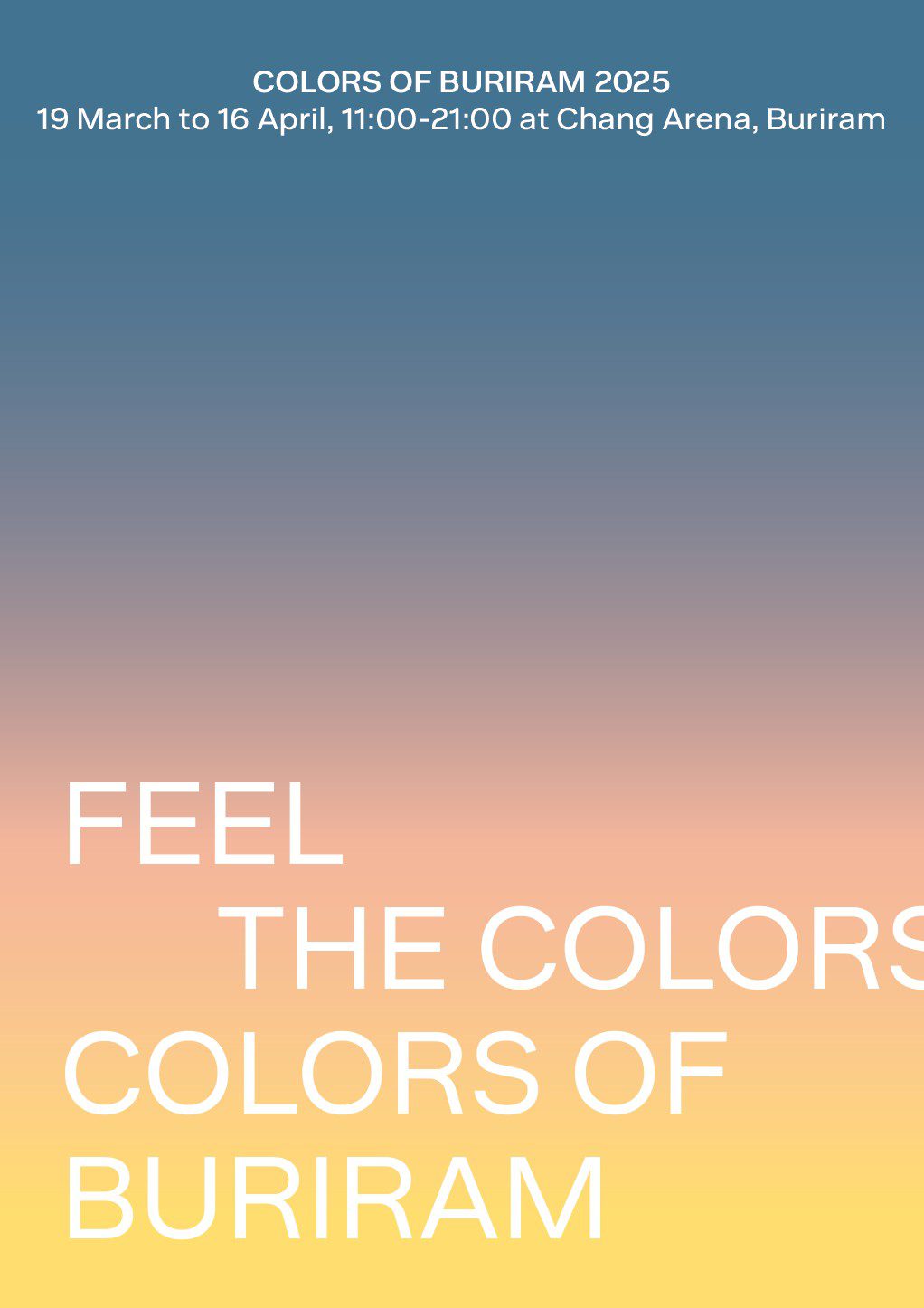 “COLORS OF BURIRAM” นิทรรศการผ้าไทยครั้งยิ่งใหญ่แห่งปี 19 มีนาคม – 16 เมษายน 2568 นี้ ณ จังหวัดบุรีรัมย์