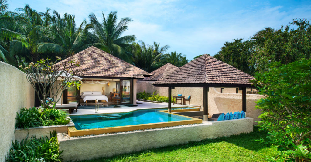 พักผ่อนอย่างเป็นส่วนตัวในพูลวิลล่าสุดหรูด้วยข้อเสนอสุดพิเศษจาก เชอราตัน หัวหิน ปราณบุรี วิลล่า ราคาเริ่มต้น 5,555 บาท พร้อมโปรฯ แรง 5 แถม 1 ในงานไทยเที่ยวไทย ครั้งที่ 73 ระหว่างวันที่ 6-9 มีนาคม 2568 ณ ศูนย์การประชุมแห่งชาติสิริกิติ์