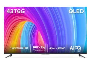 Tcl ทีวี 43 นิ้ว Qled 4k Google Tv รุ่น 43t6g