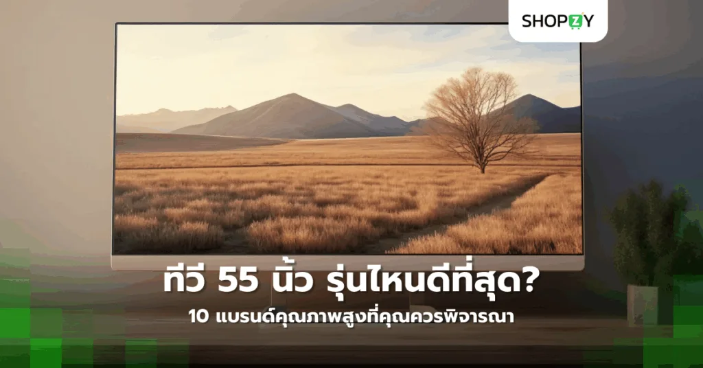 ทีวี 55 นิ้ว รุ่นไหนดีที่สุดในปี 2568? 10 แบรนด์คุณภาพสูงที่คุณควรพิจารณา