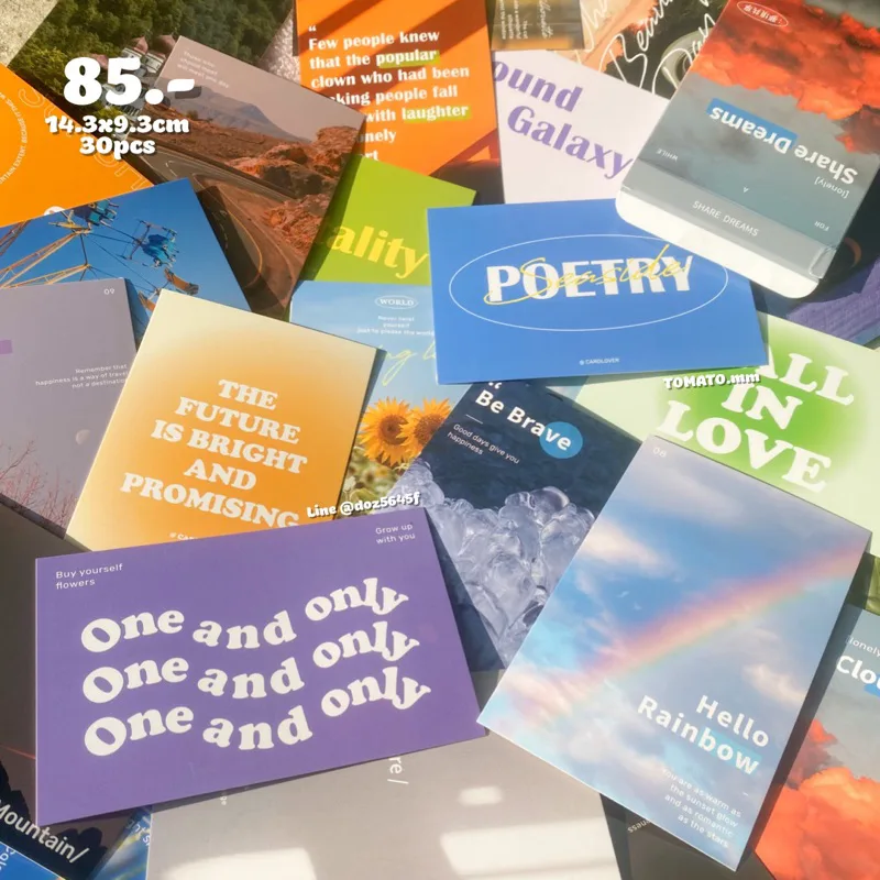 โปสการ์ดรูปภาพ 1 กล่องมี 30 แผ่น