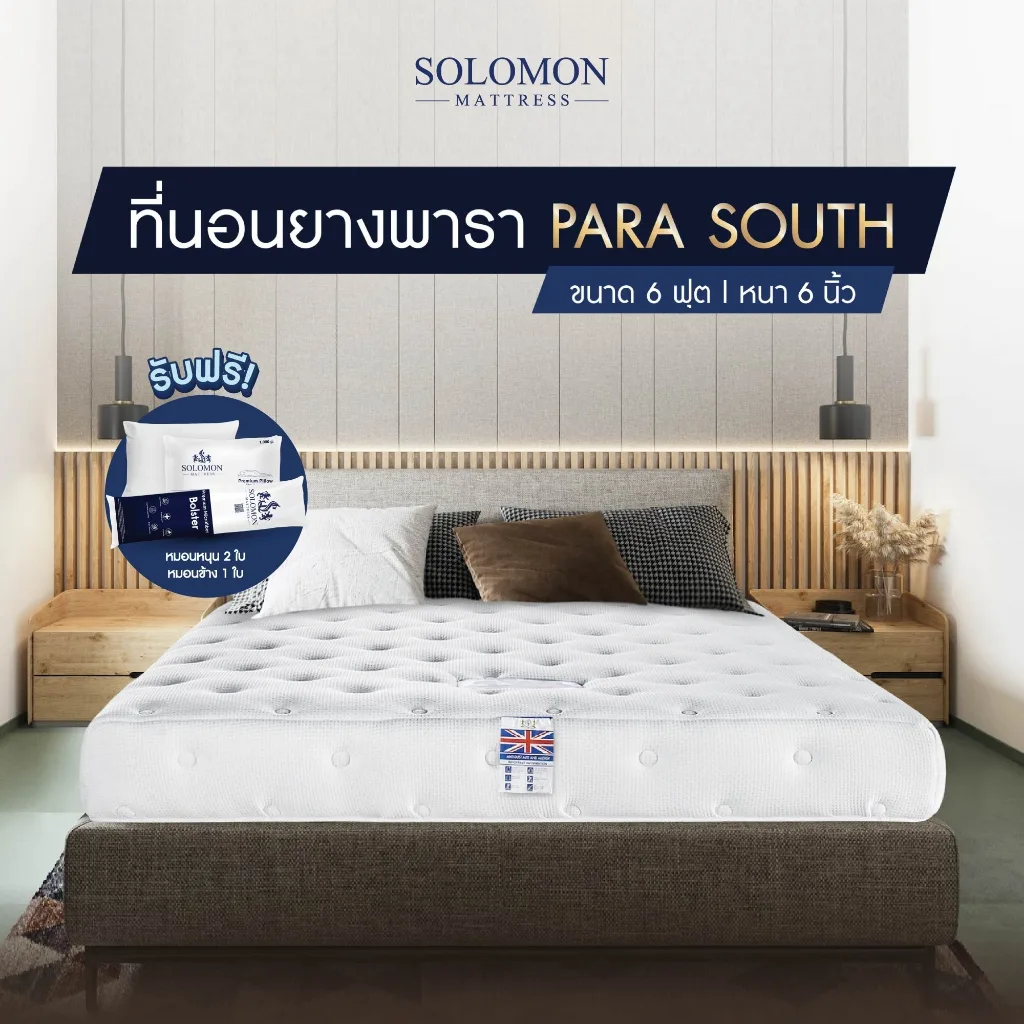 ที่นอนยางพารา Solomon รุ่น Para South