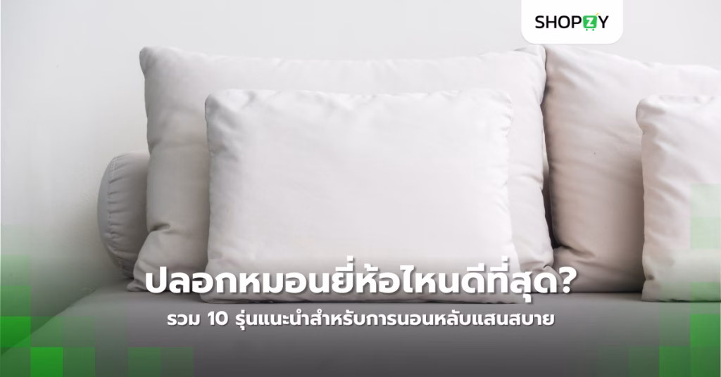 ปลอกหมอนยี่ห้อไหนดีที่สุด? รวม 10 รุ่นแนะนำสำหรับการนอนหลับแสนสบาย