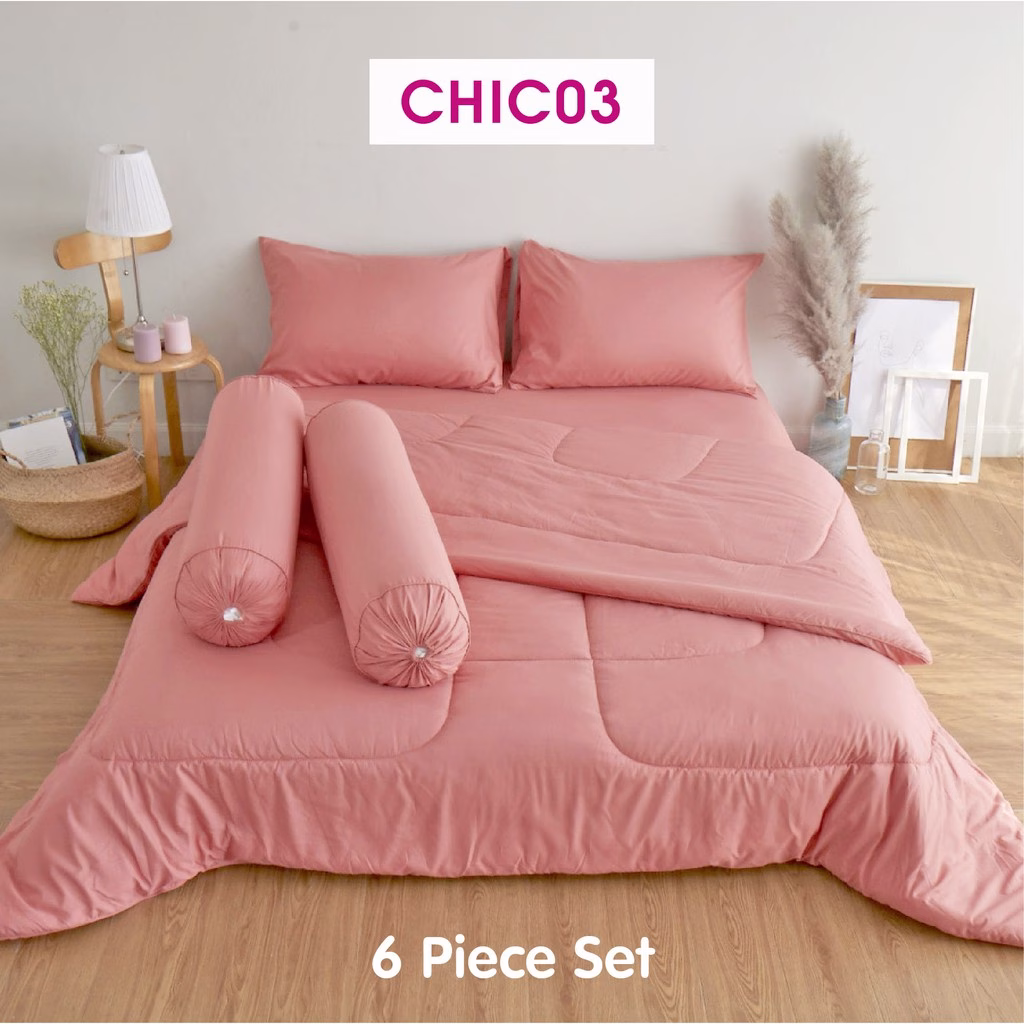 ชุดเครื่องนอน Tulip Chic Chic03 ชุดผ้าปูที่นอน ผ้าห่มนวม