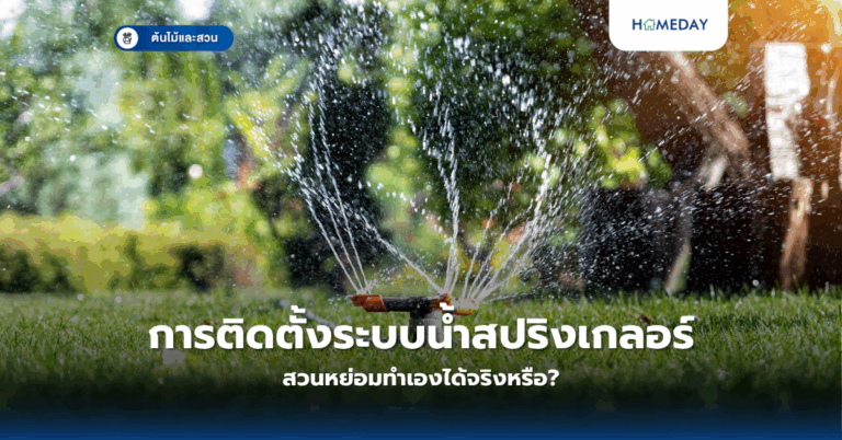 การติดตั้งระบบน้ำสปริงเกลอร์สวนหย่อมทำเองได้จริงหรือ?