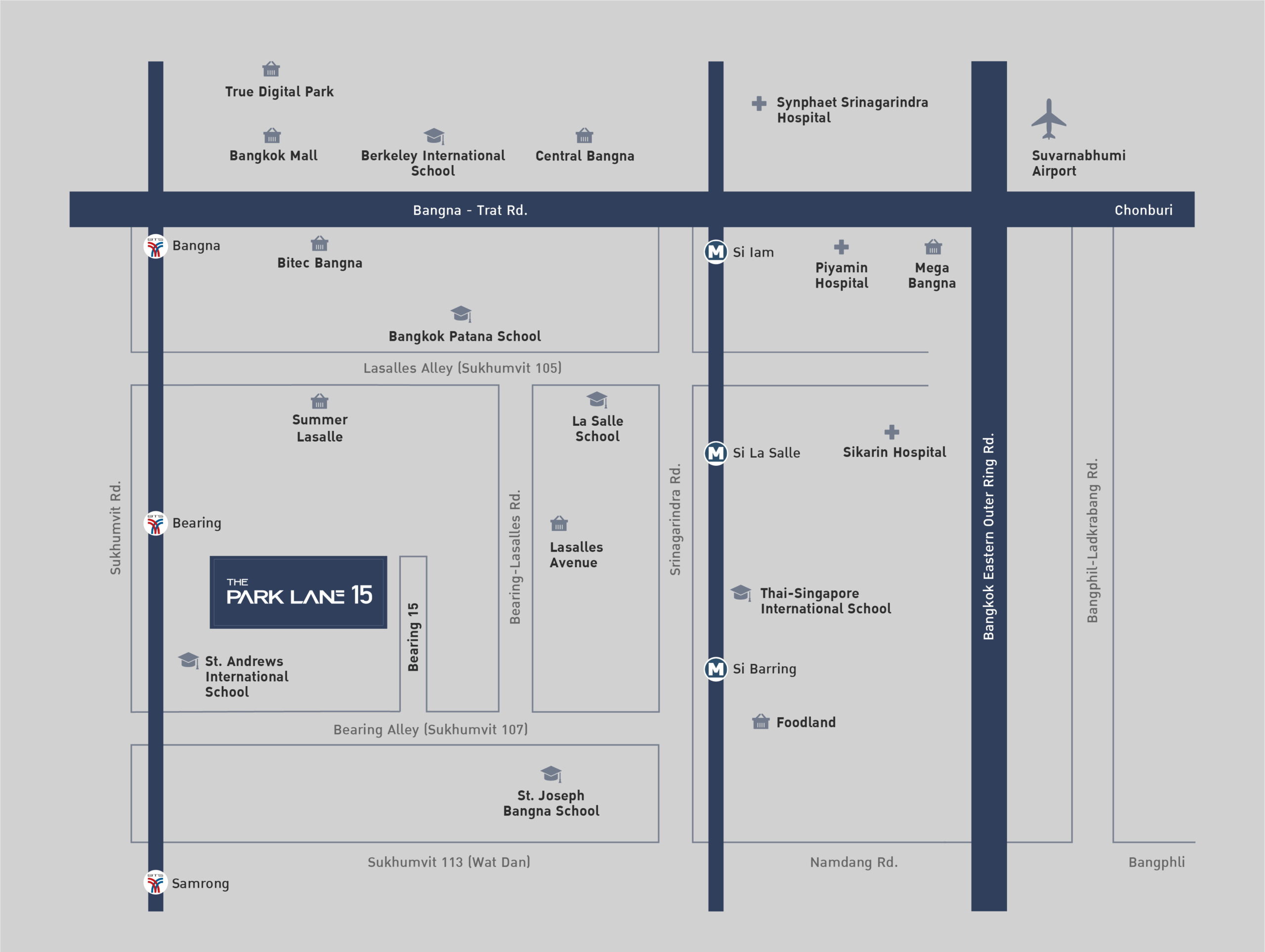 The Park Lane 15 Map