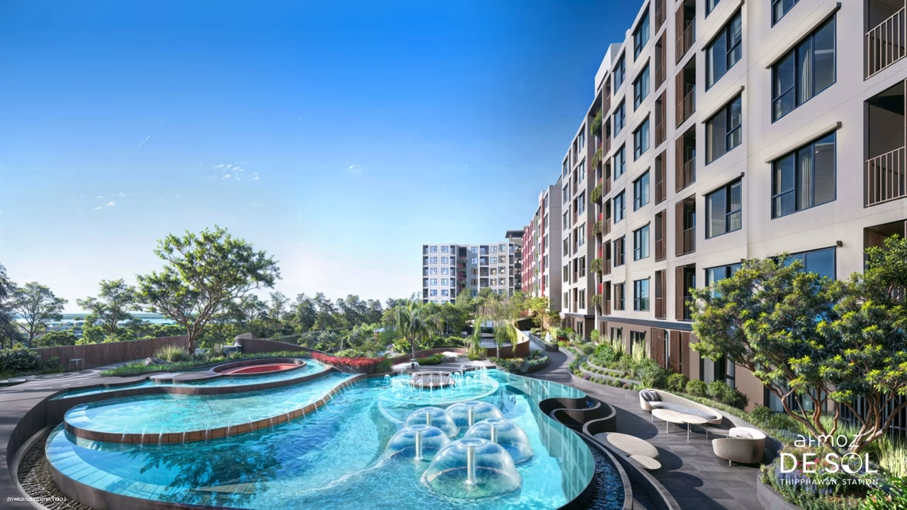 แอสเซทไวส์ ลุยก่อสร้างตามแผน ปักหมุดเสาเอก “atmoz De Sol ทิพวัล สเตชั่น” คอนโดใหม่สไตล์รีสอร์ทติดรถไฟฟ้า 0 ม. สถานีทิพวัล ส่วนกลางจัดเต็ม 30 รายการ