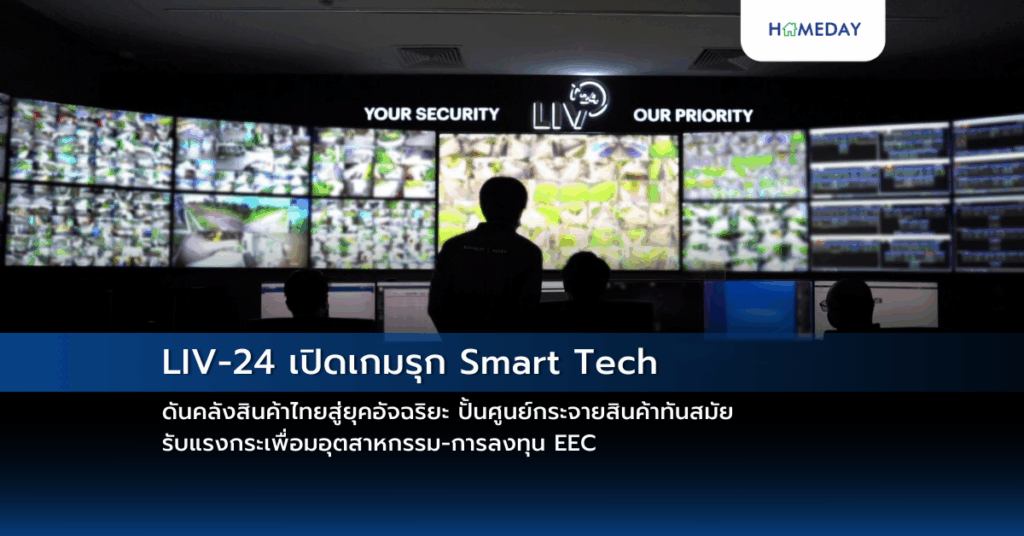 Liv 24 เปิดเกมรุก Smart Tech ดันคลังสินค้าไทยสู่ยุคอัจฉริยะ ปั้นศูนย์กระจายสินค้าทันสมัย รับแรงกระเพื่อมอุตสาหกรรม การลงทุน Eec