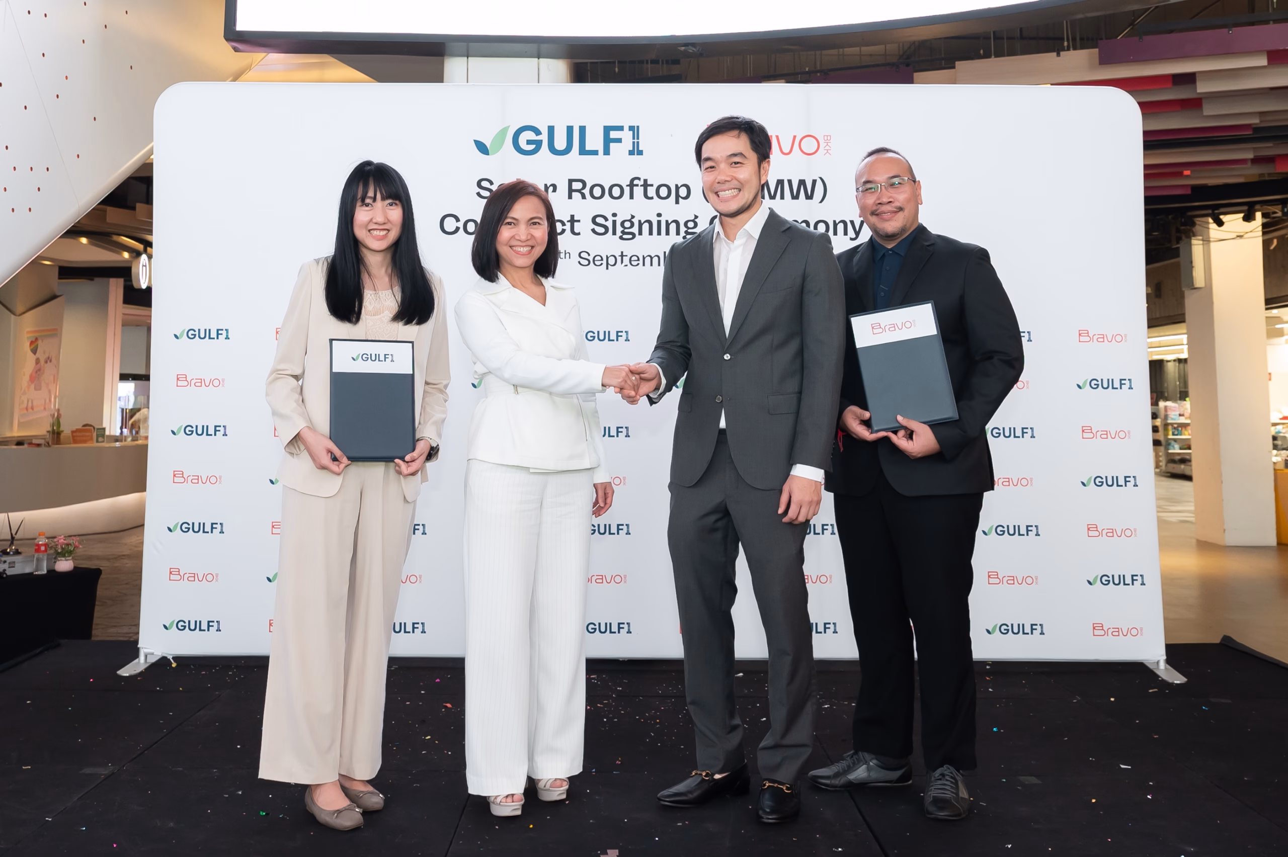 Bravo Bkk และ Gulf1 ลงนามความร่วมมือติดตั้งโซลาร์รูฟท็อป จุดเริ่มต้นของการใช้พลังงานสะอาด และการขับเคลื่อนวิสัยทัศน์ด้านความยั่งยืน