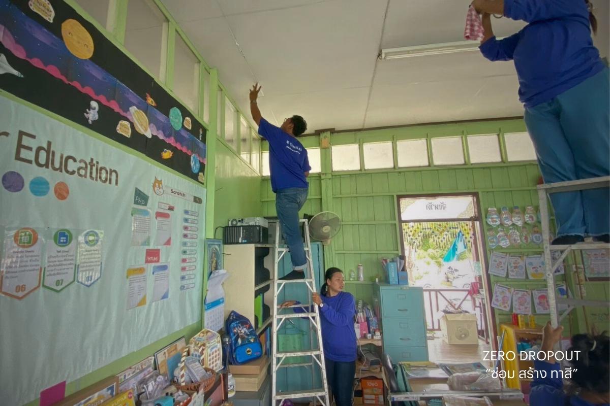 แสนสิริ เดินหน้าต่อพันธกิจ “zero Dropout ซ่อม สร้าง ทาสี” พิสูจน์พลังจิตอาสา “ไม่ปล่อยให้ใครหลุดออกจากระบบการศึกษา”
