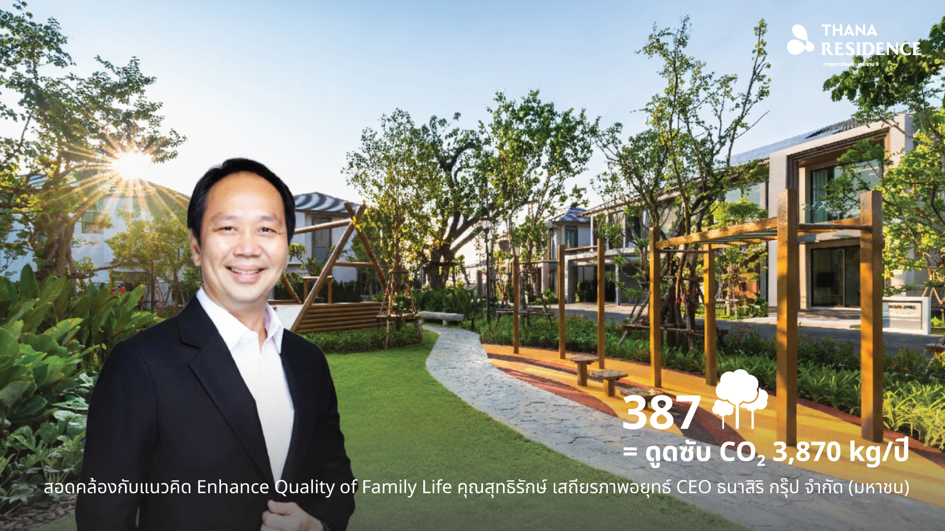สร้างความยั่งยืนในทุกตารางนิ้ว:thana Residence กาญจนาภิเษก พระราม 9 โครงการที่ใส่ใจสิ่งแวดล้อมอย่างแท้จริง