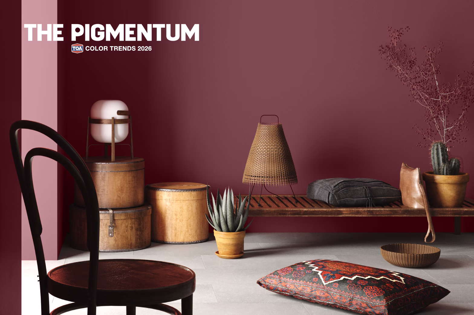 Toa เปิดตัวเทรนด์สี 2026 ‘the Pigmentum’ เมื่อสีสันคือพลังขับเคลื่อนชีวิต พร้อมเจาะลึก 4 กลุ่มสี สะท้อนตัวตน จาก 5 สถาปนิกนักออกแบบชั้นนำ