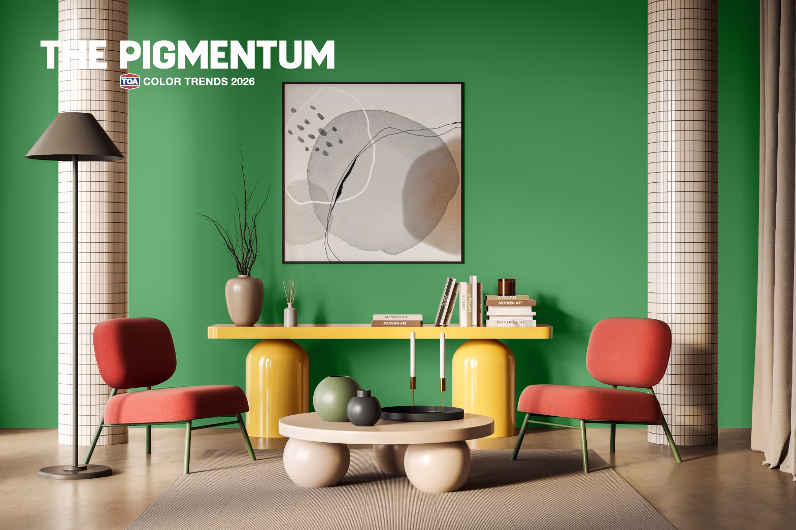 Toa เปิดตัวเทรนด์สี 2026 ‘the Pigmentum’ เมื่อสีสันคือพลังขับเคลื่อนชีวิต พร้อมเจาะลึก 4 กลุ่มสี สะท้อนตัวตน จาก 5 สถาปนิกนักออกแบบชั้นนำ