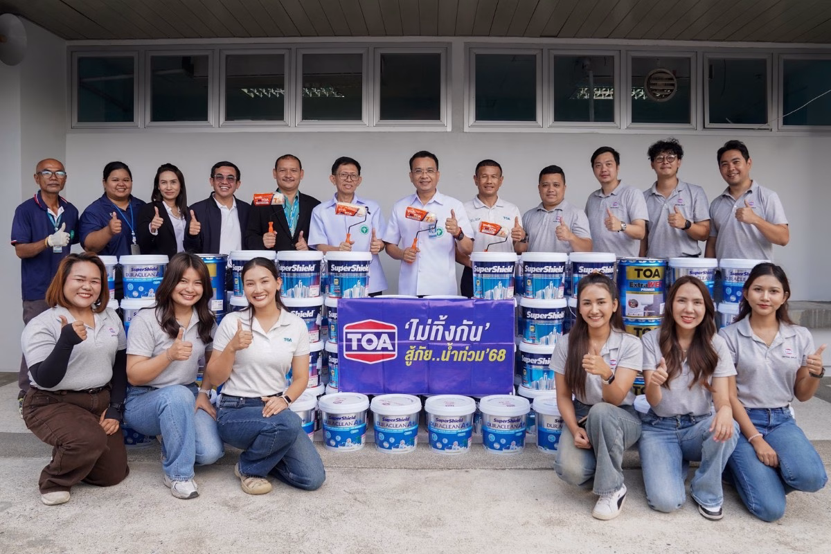 Toa ไม่ทิ้งกัน เคียงข้างพี่น้องชาวใต้ ผนึกกำลังจิตอาสา – ทาสีฟื้นฟูโรงพยาบาลและโรงเรียน คืนรอยยิ้มสู่หาดใหญ่ หลังวิกฤตอุทกภัยปี 68
