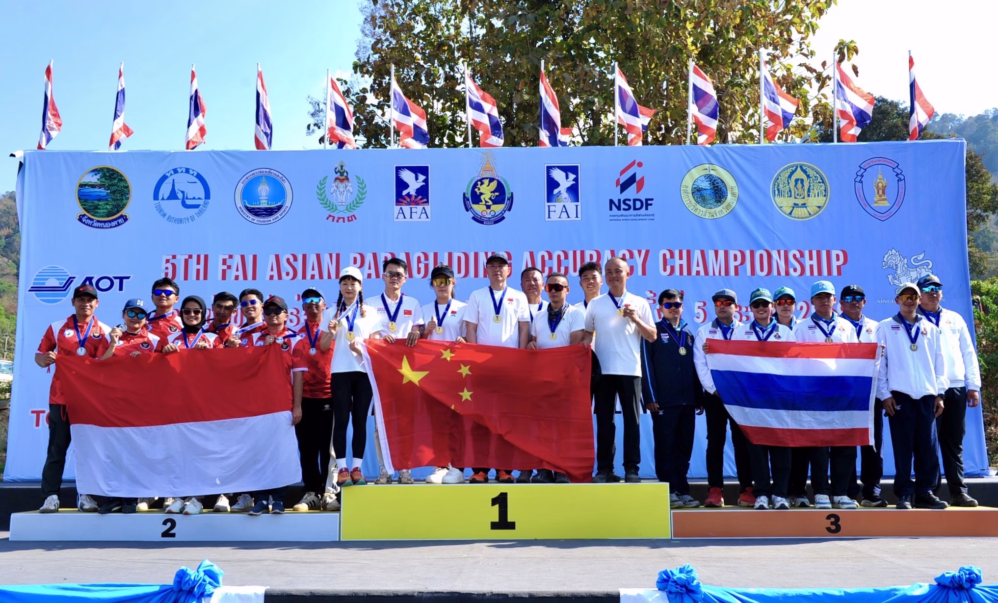 สมาคมกีฬาทางอากาศและการบินแห่งประเทศไทย ในพระบรมราชูปถัมภ์ จัดการแข่งขันร่มร่อนบินลงเป้าแม่นยำชิงแชมป์เอเชีย ครั้งที่ 5 ประจำปี 2569 5th Fai Asian Paragliding Accuracy Championship ณ สนามกีฬาทางอากาศชั่วคราวผาตากเสื้อ อำเภอสังคม จังหวัดหนองคาย ระหว่างวันที่ 7 – 15 กุมภาพันธ์ 2569