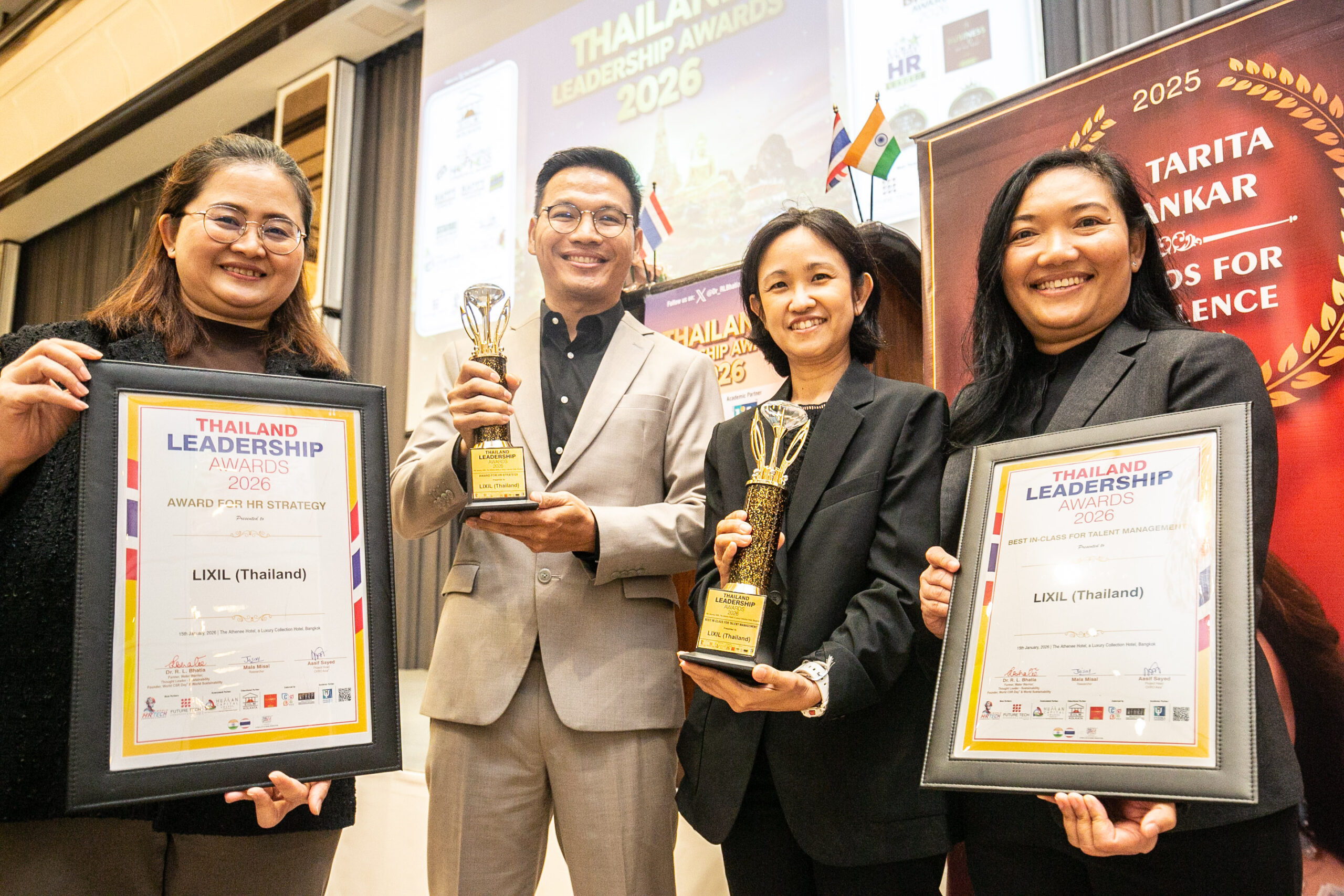 Lixil คว้ารางวัลด้านกลยุทธ์และการบริหารจัดการบุคลากรถึงสองสาขา ในงาน Thailand Leadership Awards 2026