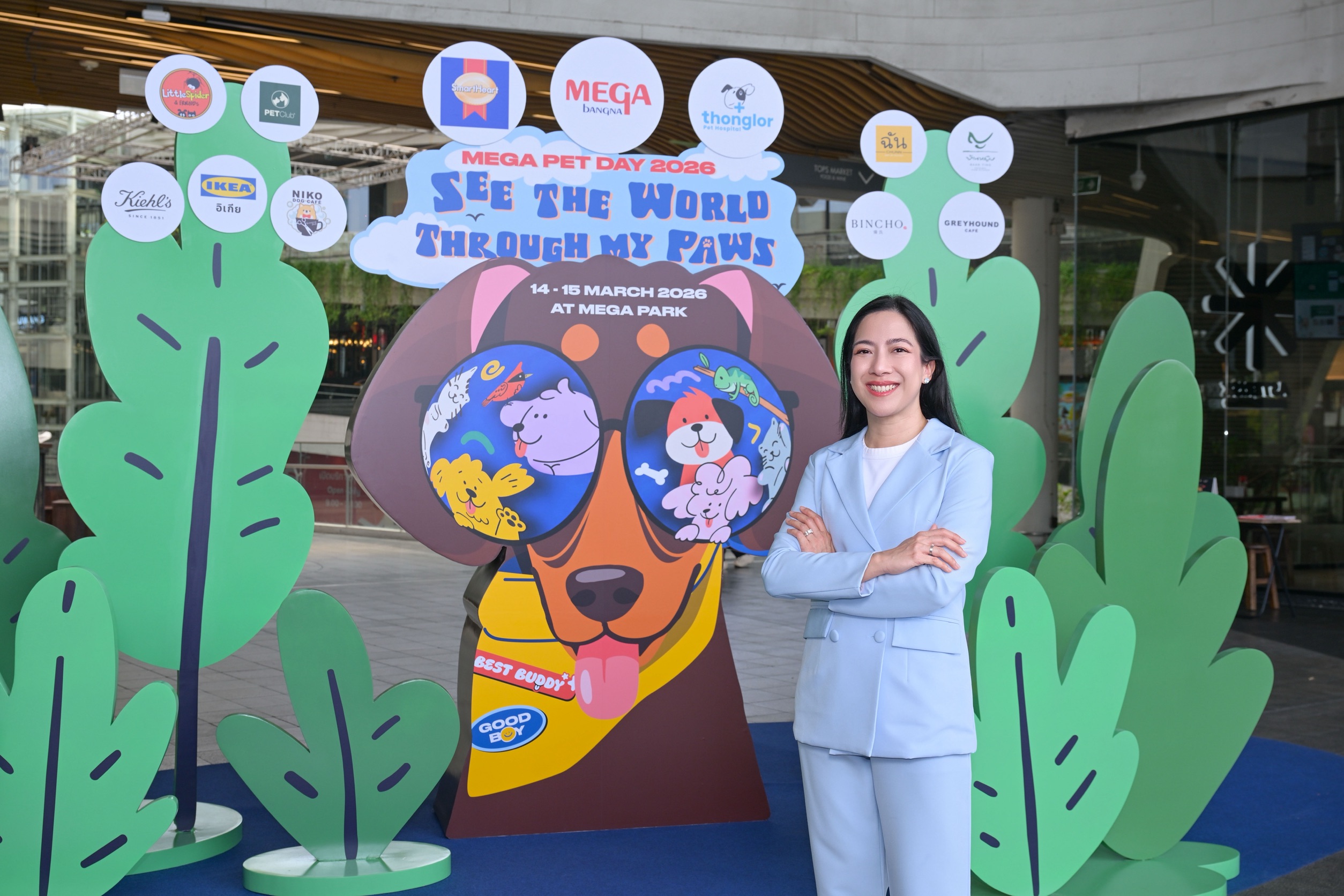 เมกาบางนา เดินหน้าสร้างคอมมูนิตี้คนรักสัตว์เลี้ยง ชวนเปิดโลกผ่านมุมมองของเพื่อนซี้สี่ขา ในงาน “mega Pet Day 2026 : See The World Through My Paws” วันที่ 14–15 มี.ค. 69 ณ เมกา พาร์ค เมกาบางนา