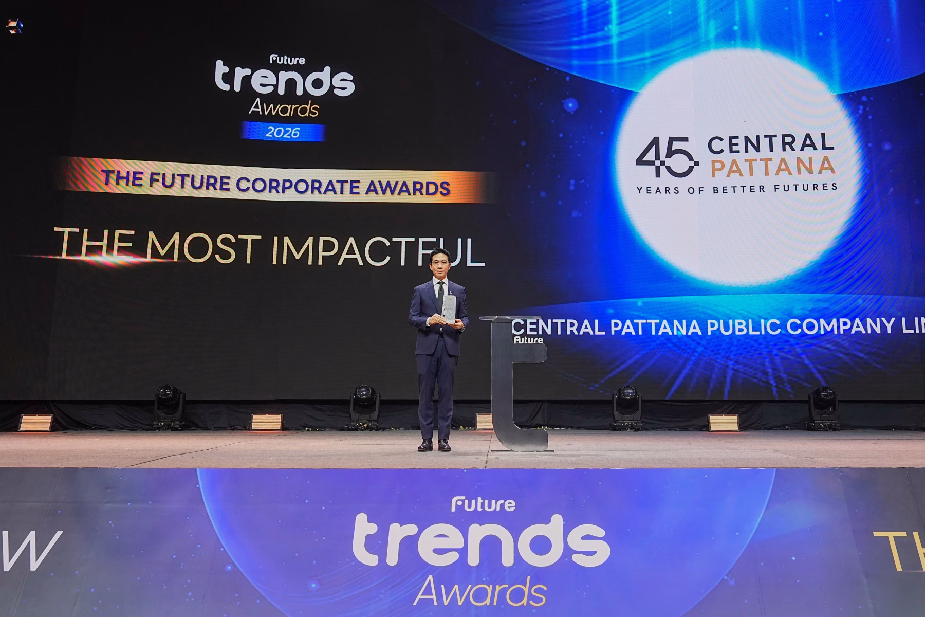เซ็นทรัลพัฒนา กวาด 9 รางวัลจากเวที Future Trends Awards 2026 มากที่สุดในงาน ตอกย้ำผู้นำอสังหาฯ ไทย ผลักดันศักยภาพกรุงเทพฯ และประเทศไทยสู่เวทีโลก
